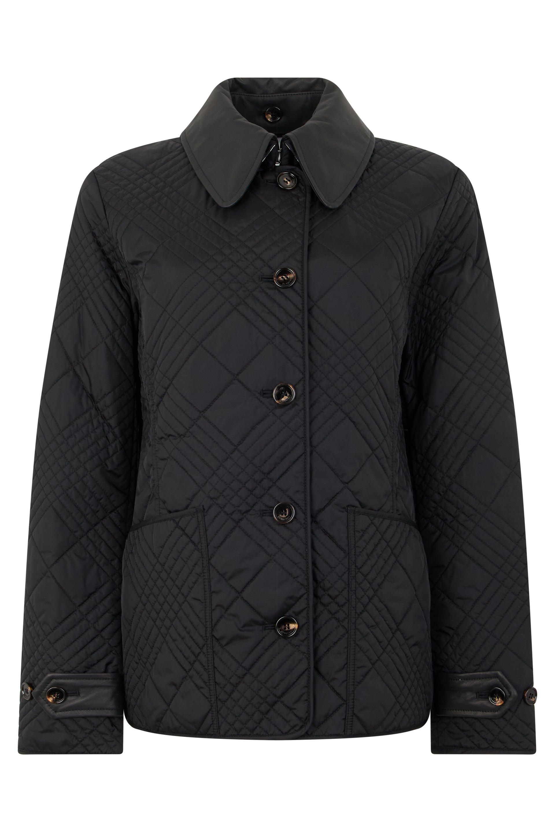 Women's Padded Jacket with Classic Collar