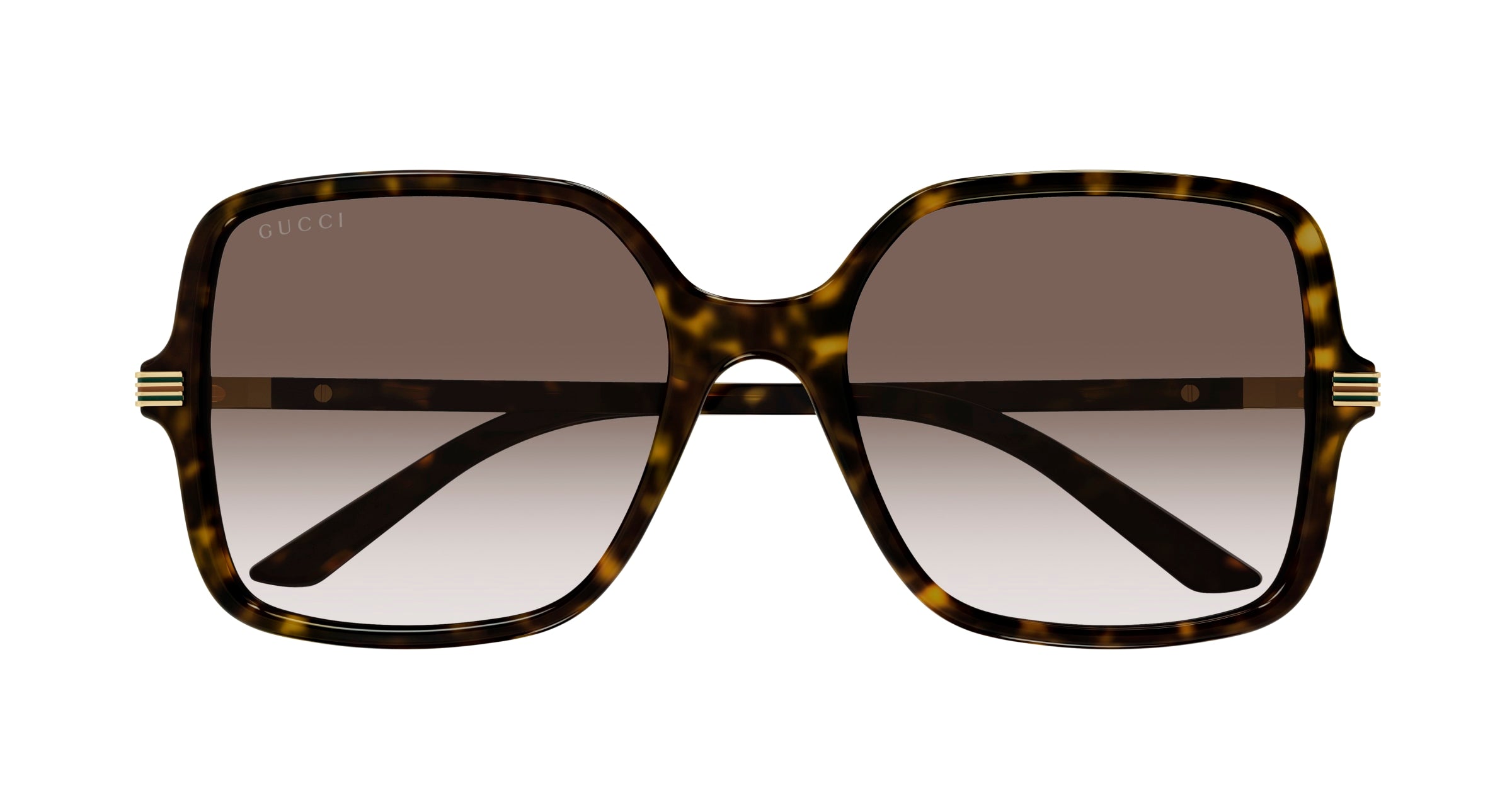 Gucci Woman Gucci GG1449S 002 Sunglasses Acetate Havana Brown Squared Normal Shaded