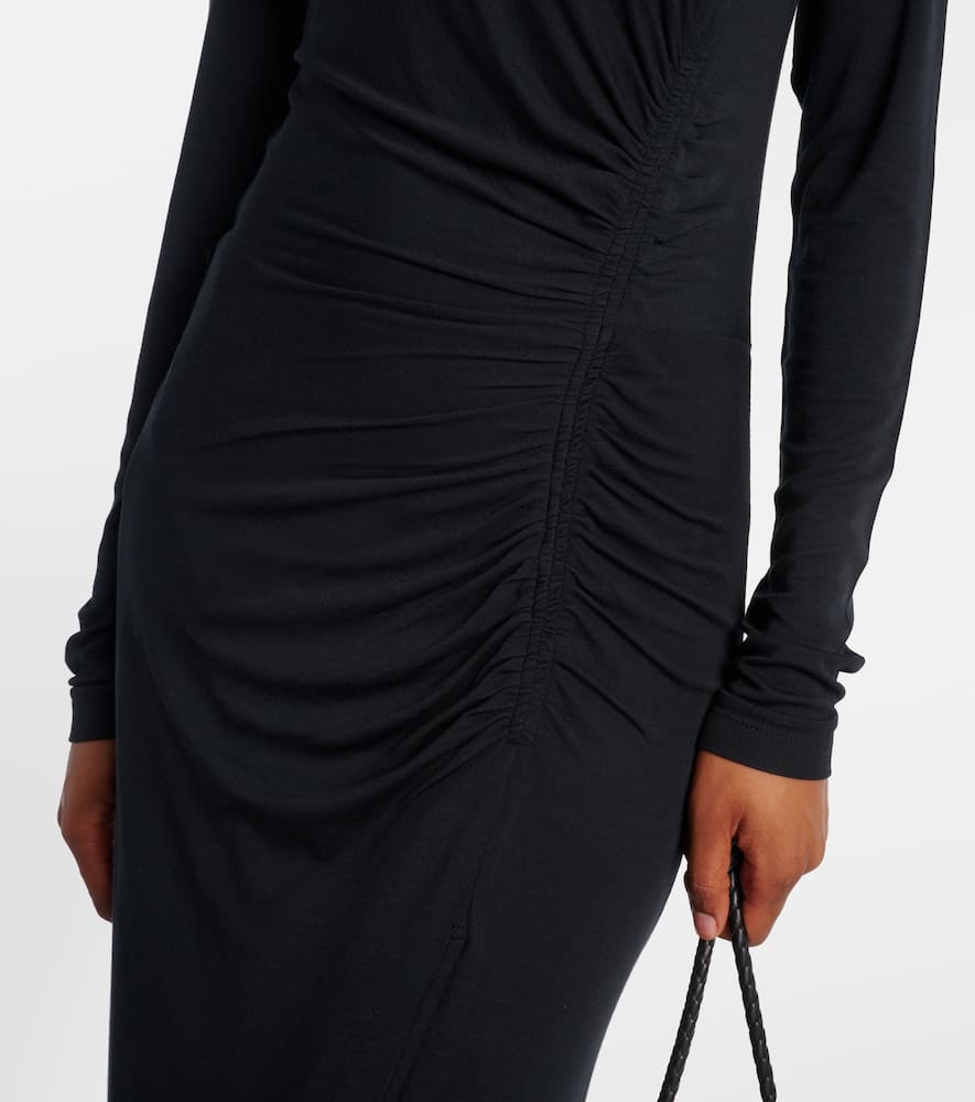 Jelina gathered jersey maxi dress