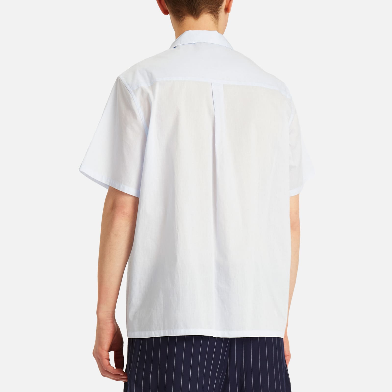 Late Checkout Men's Short Sleeve Shirt in Ice Blue
