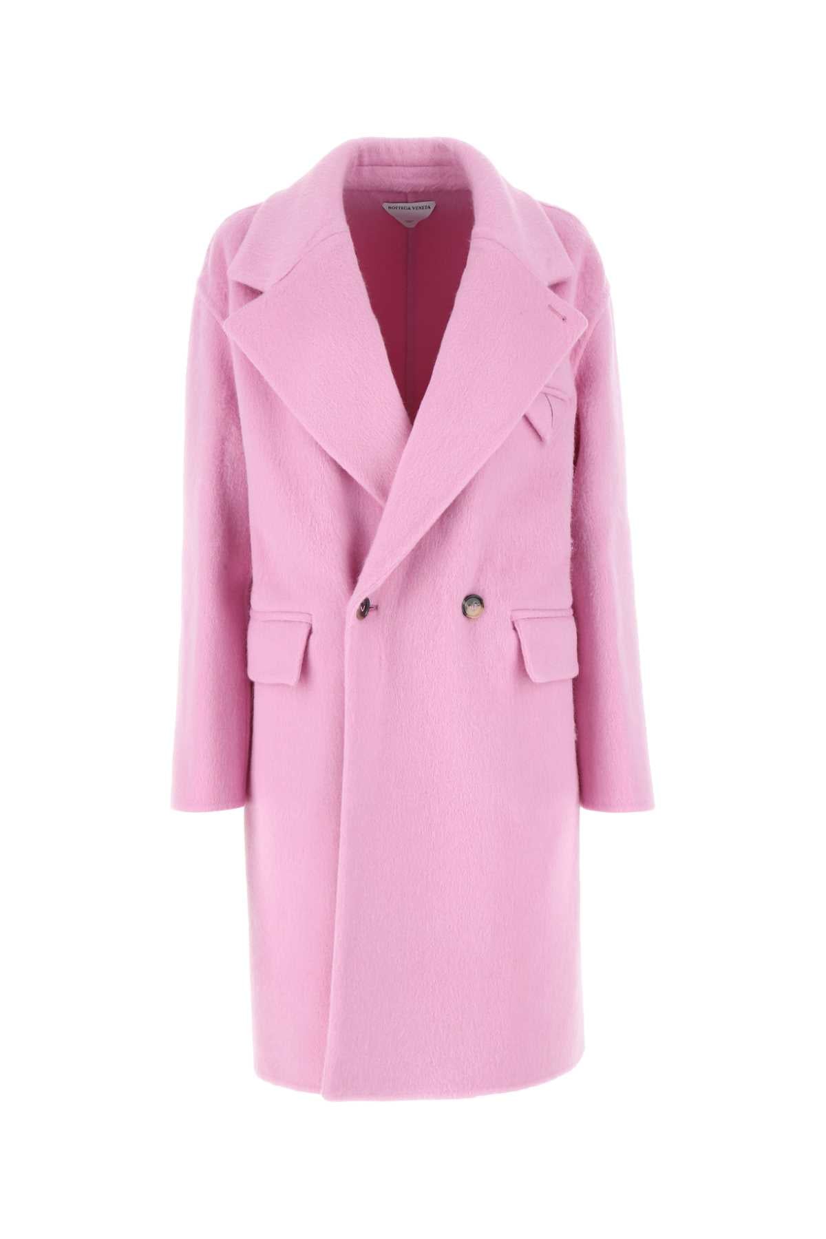 Wool-Blend Coat — Pink