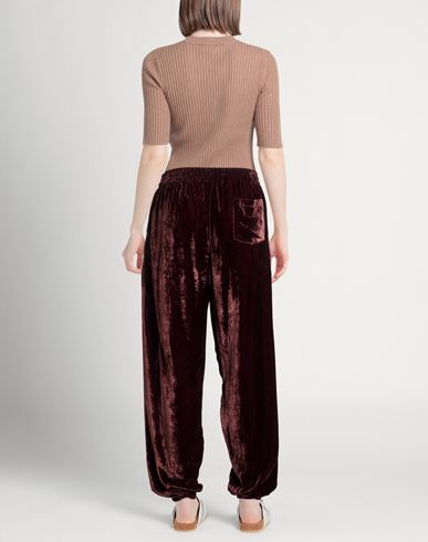 Woman Pants Dark brown Size 2 Cotton, Polyamide