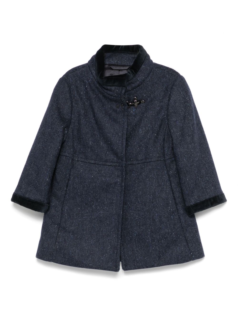 Twill-weave coat - Blue