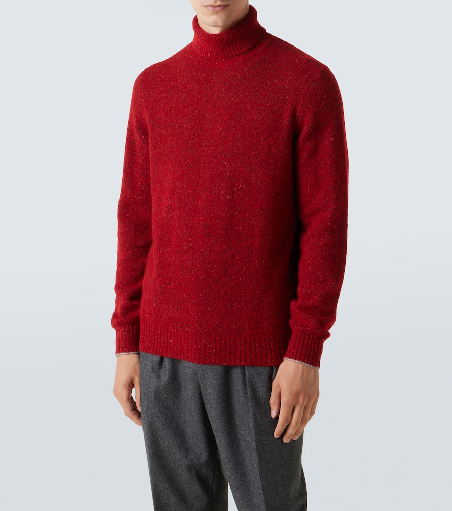 Wool, silk and cotton-blend sweater