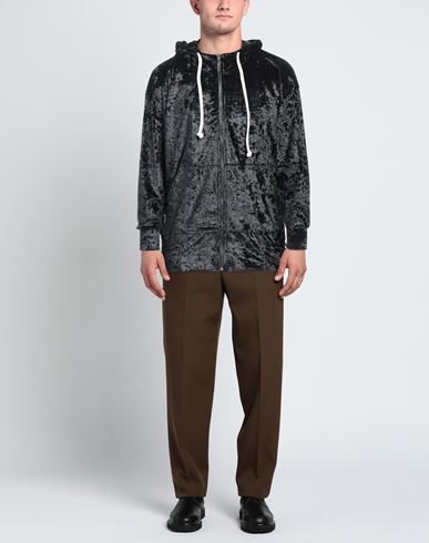 Man Sweatshirt Black Size S Polyester, Elastane