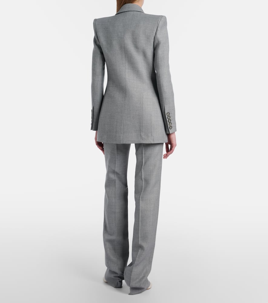 Mid-rise straight pants
