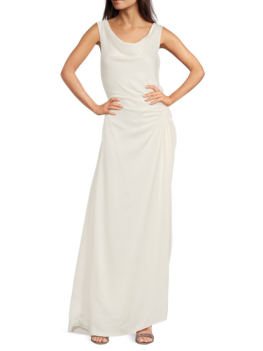 A. l.c. Women's Ophelia Cowlneck Maxi Dress - Off White