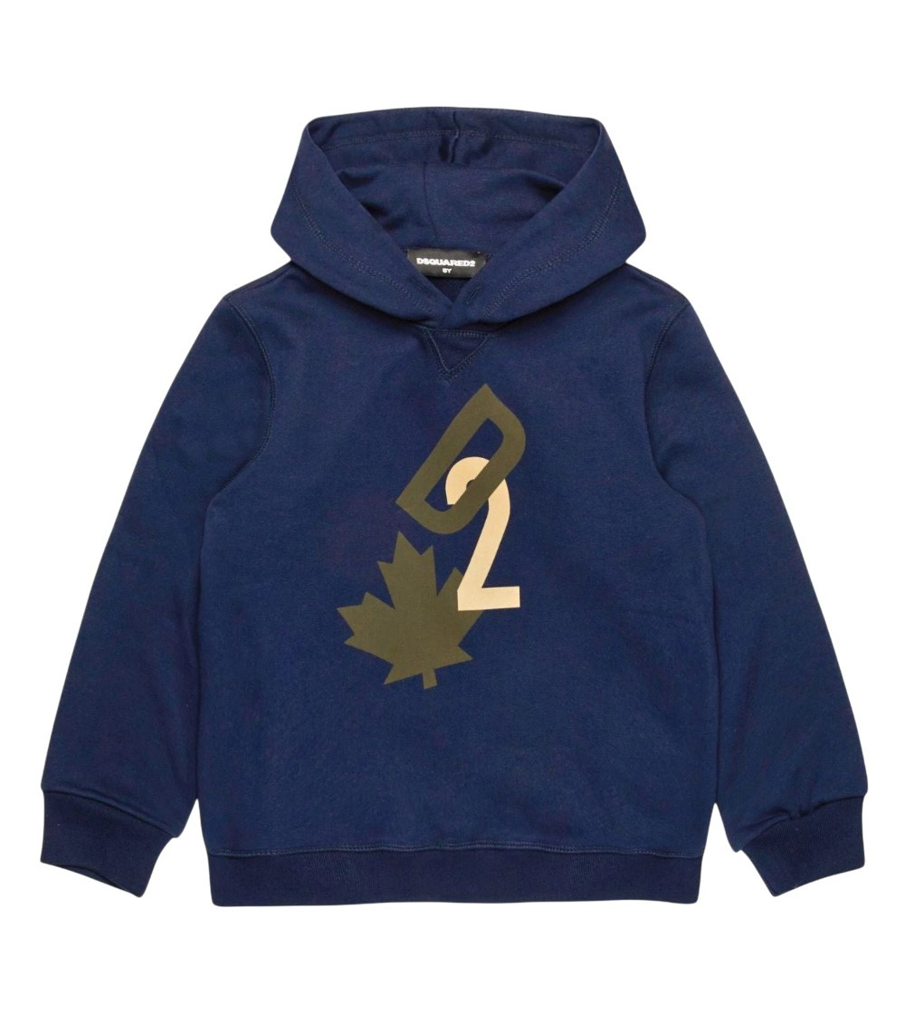 Boys Royal Blue Graphic Hoodie