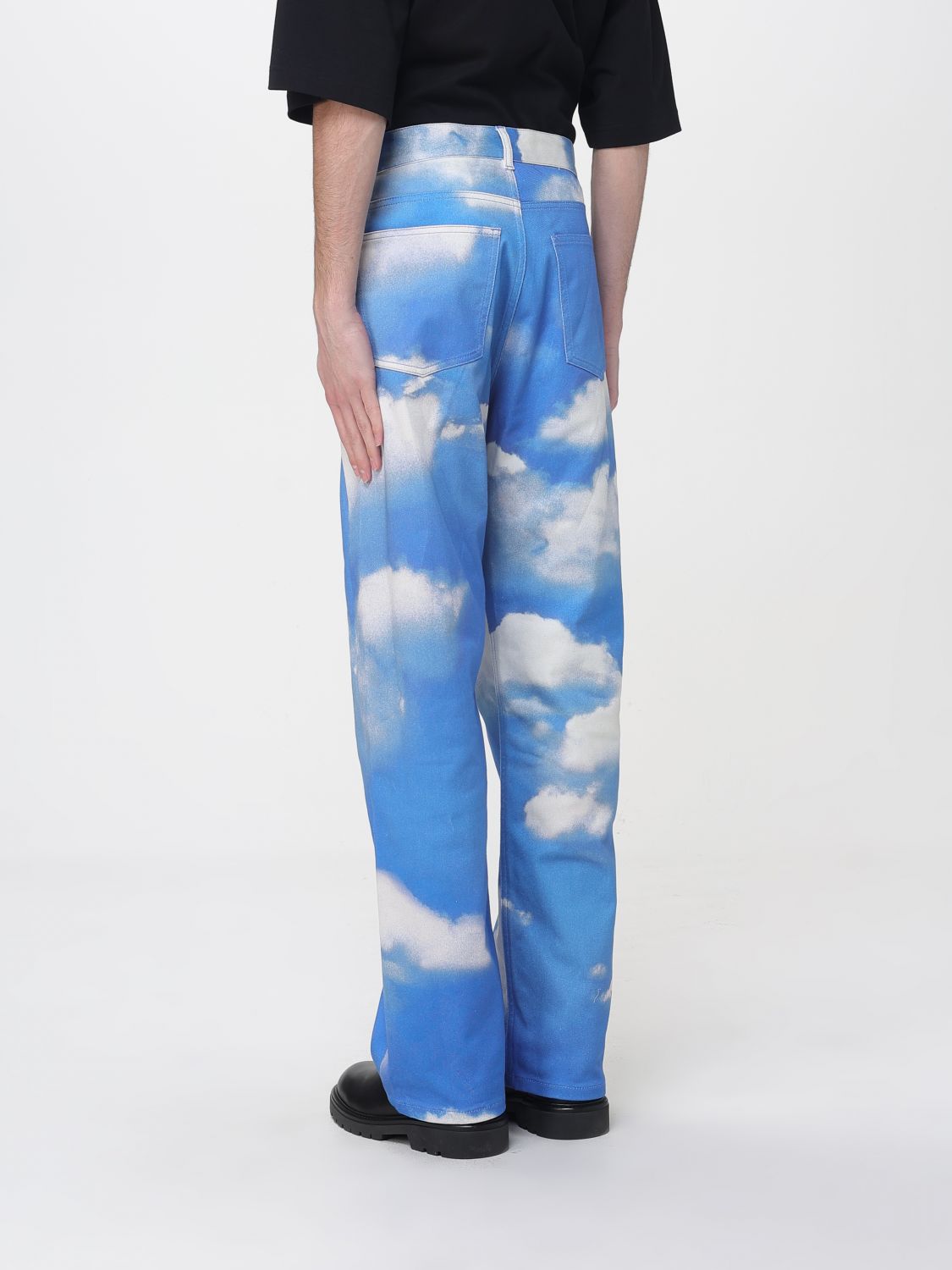 Jeans Men color Gnawed Blue