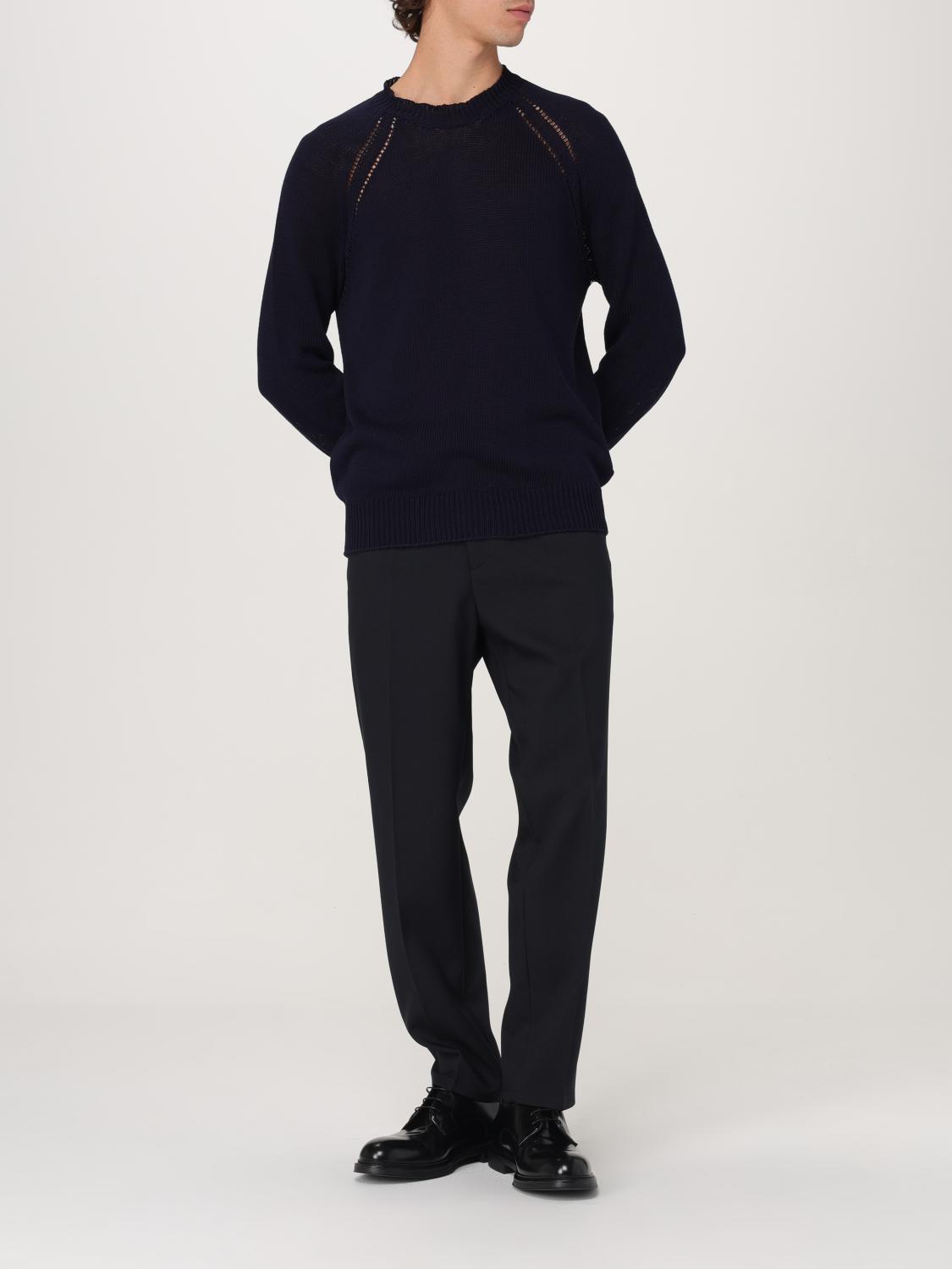 Fine-knit cotton jumper - Green