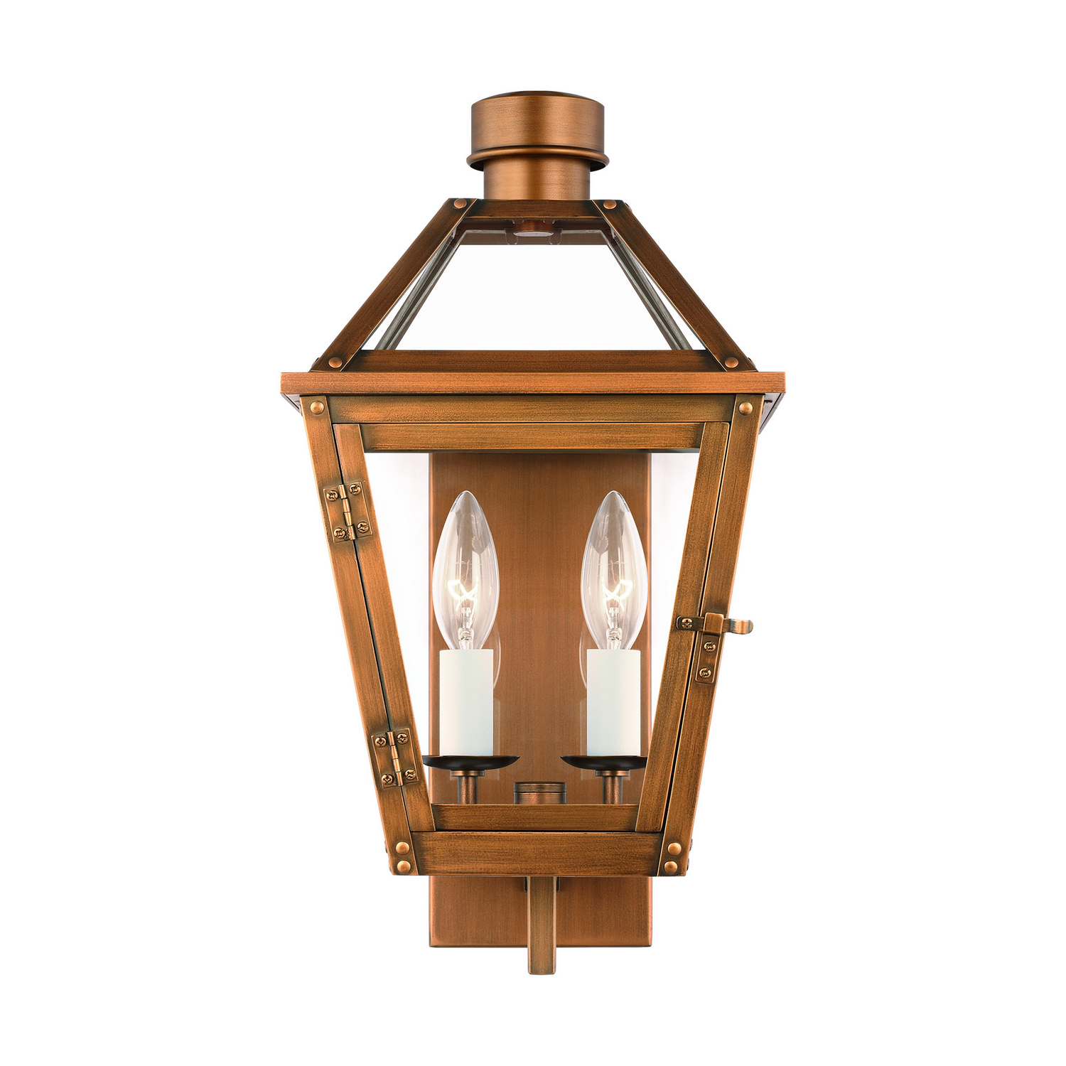 Visual Comfort Studio Hyannis 2-Light Outdoor Wall Light in Natural Copper by Chapman & Myer