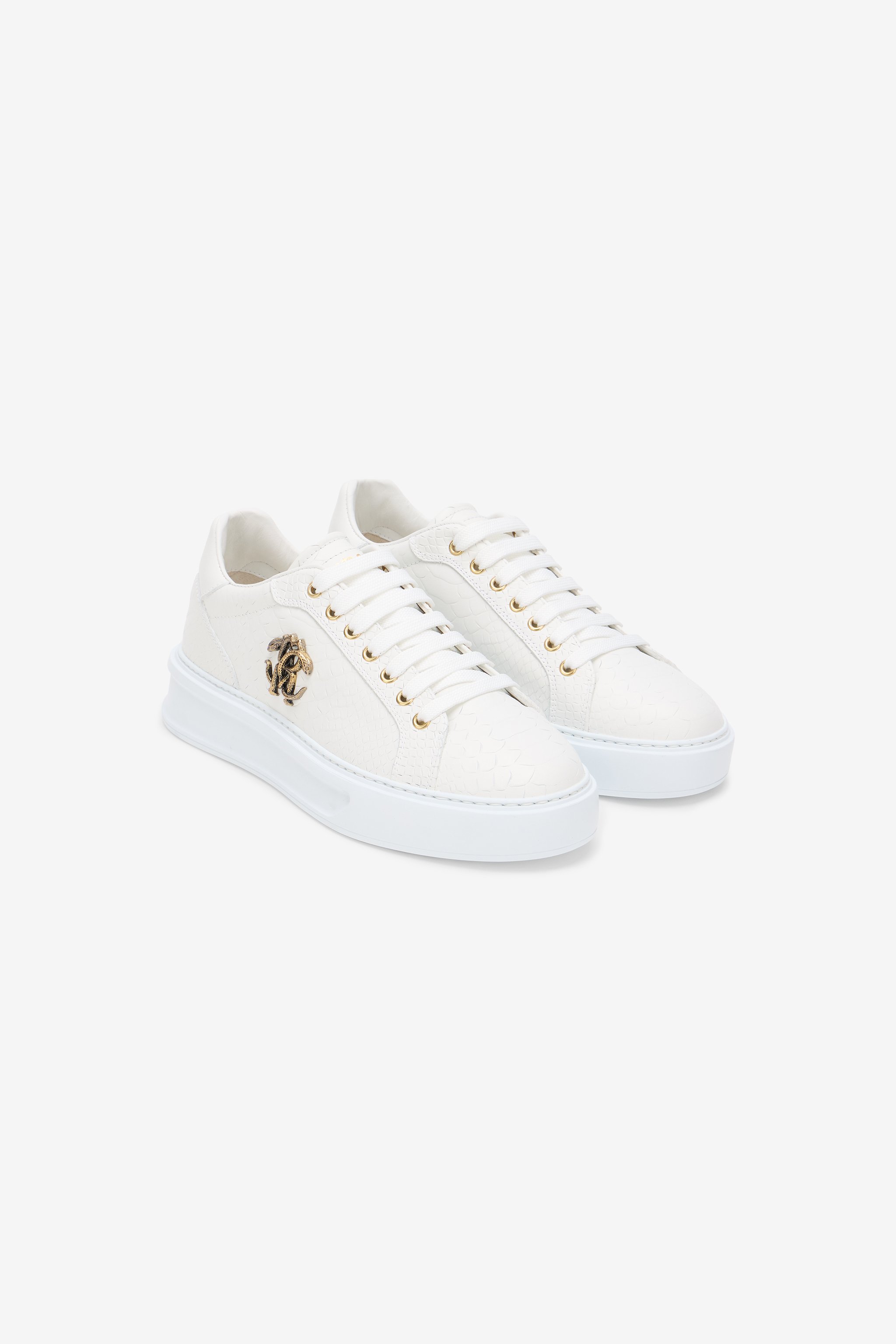Sneaker With Mirror Snake Monogram