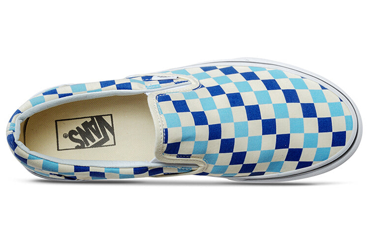 Slip-On 'Checkerboard Blue Topaz'