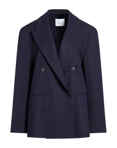 Woman Blazer Midnight blue Size 4 Polyester, Viscose, Elastane