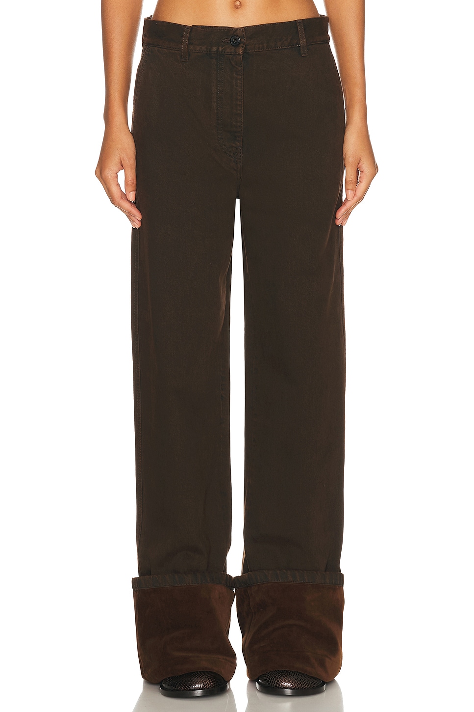 Dries Van Noten Paxy Pants in Brown - Brown. 42 also