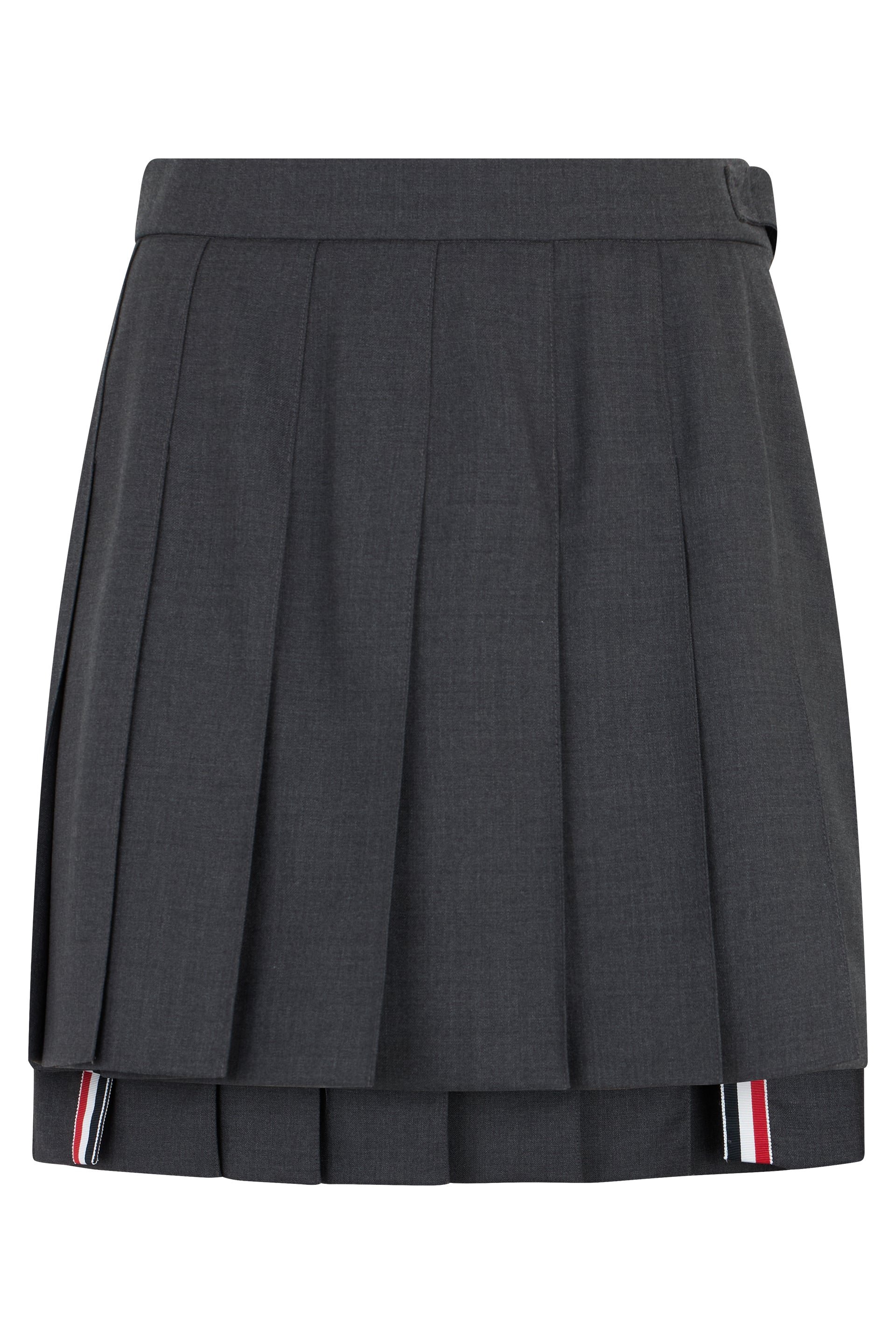 Asymmetrical Pleated Mini Skirt