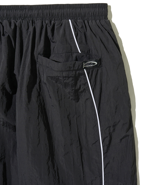 Speed Track Solid nylon Pants Black