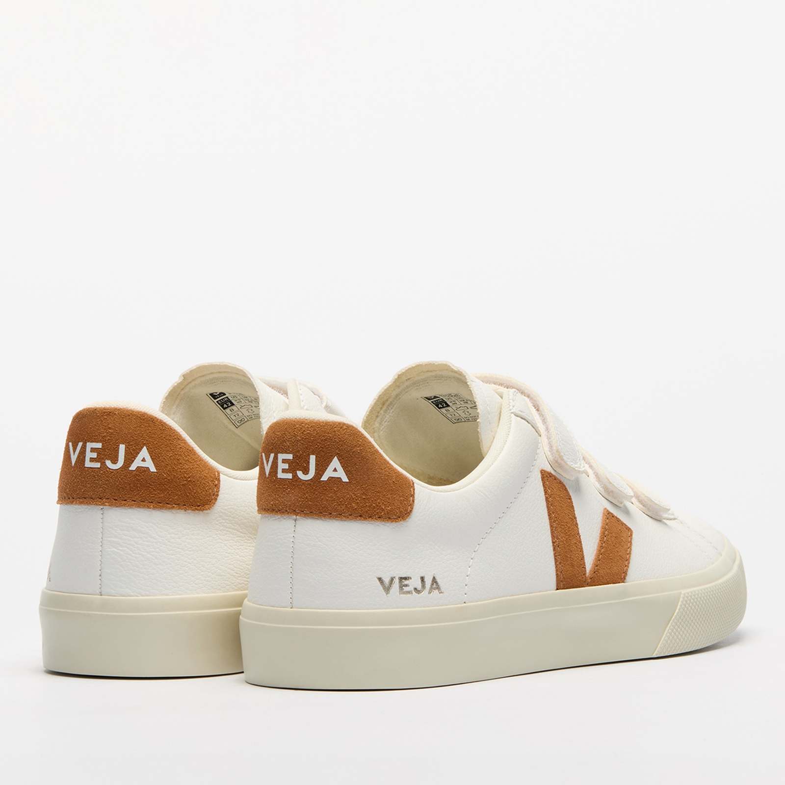 Veja Women's Recife Chrome Free Leather Velcro Trainers - UK 3