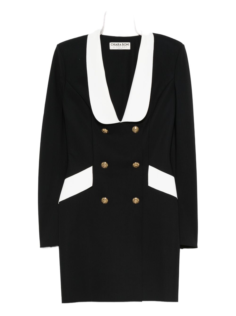 Double-breasted blazer dress - Black