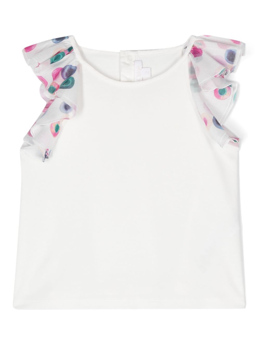 Logo-embroidered T-shirt - White