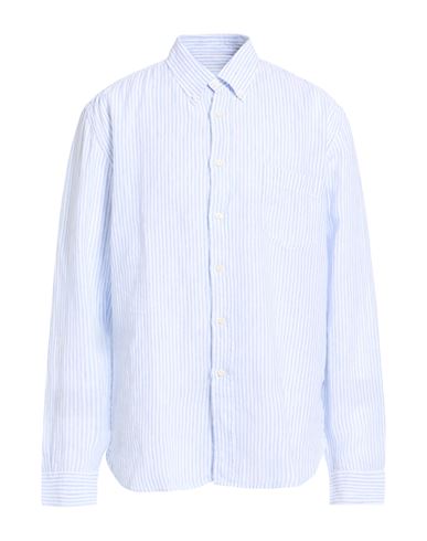 Man Shirt Light blue Size 3XL Linen