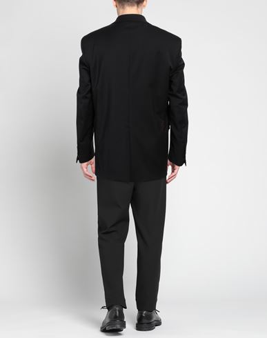 Amaranto Man Blazer Black Size 38 Polyester, Virgin Wool, Elastane
