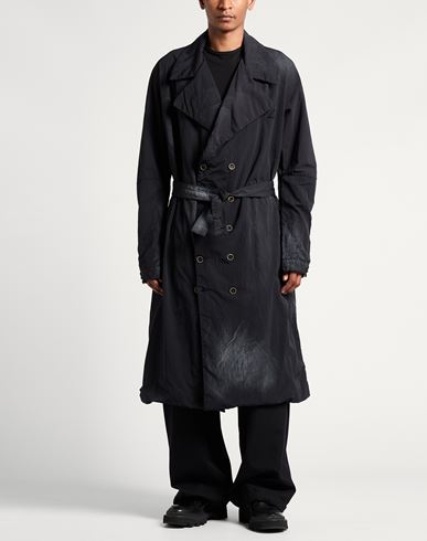 Man Overcoat & Trench Coat Black Size 40 Nylon