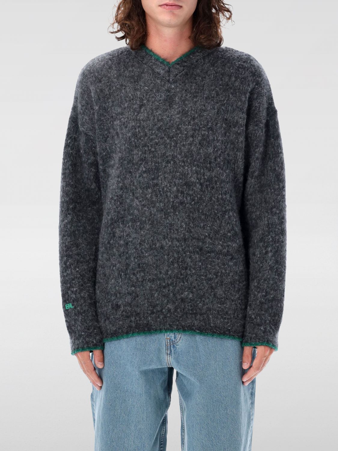 Pilling overwashed jumper - Grey
