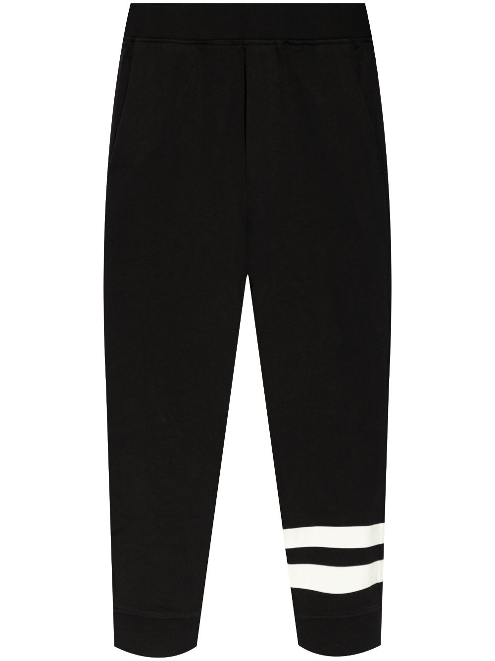 Slogan-print track pants - Black