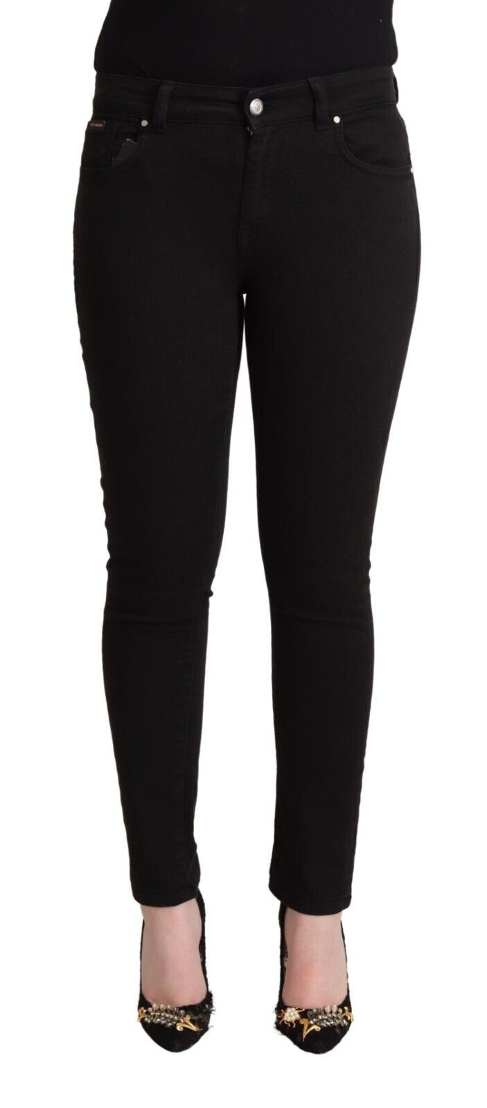 Slim Fit Denim Jeans — Black