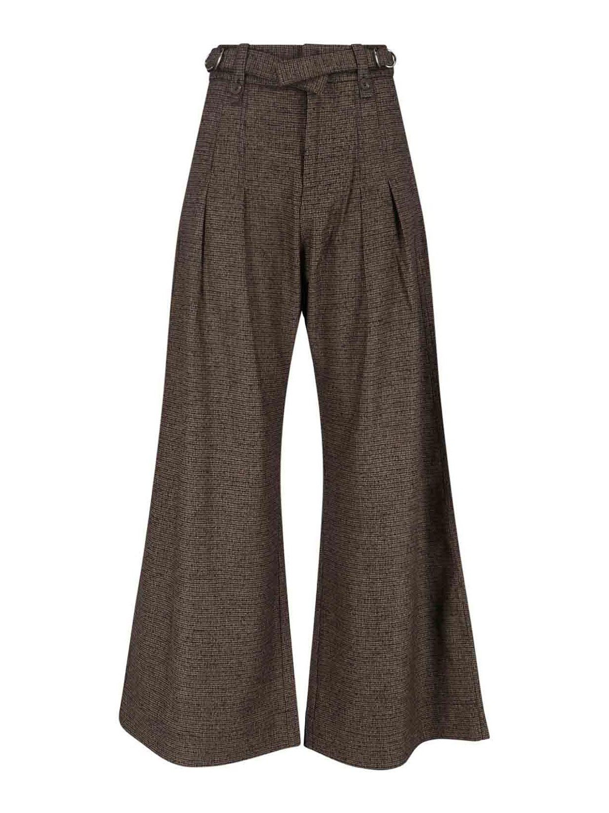 Wool blend trousers