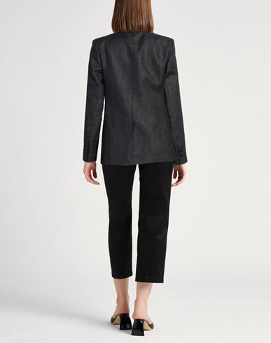 Agnona Woman Blazer Midnight blue Size 10 Linen