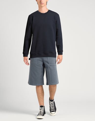 Man Sweatshirt Navy Size XXL Cotton