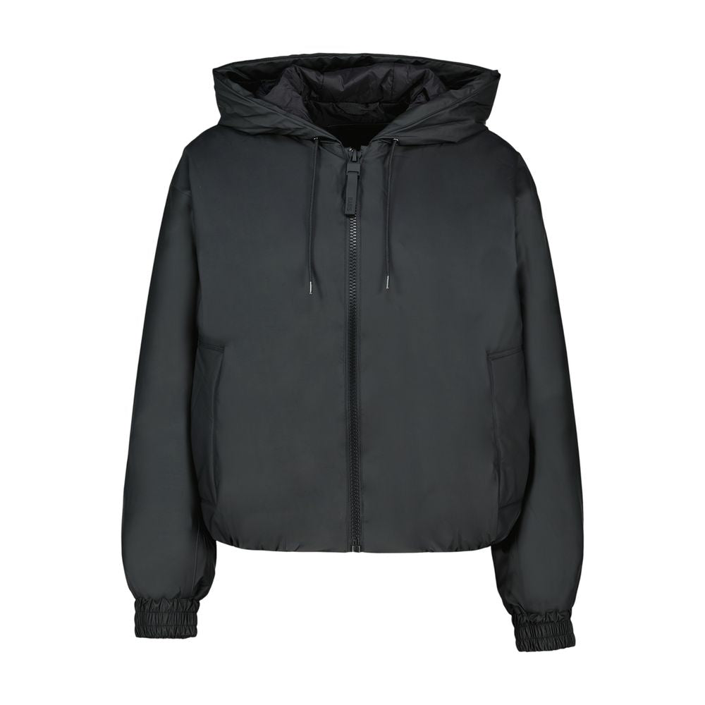 Insulated Bomber Down Jacket — Black