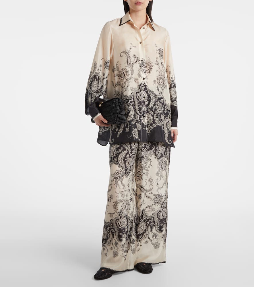 Rhiannon paisley silk shirt