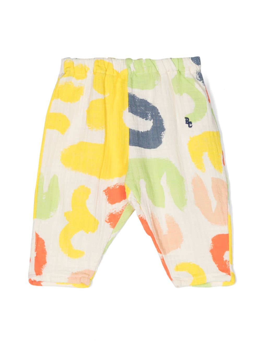 Carnival-print cotton trousers - Neutrals