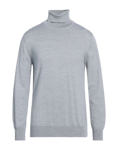 Man Turtleneck Grey Size XL Merino Wool