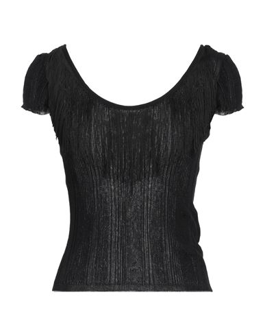 Woman Sweater Black Size L Viscose, Polyamide, Acetate