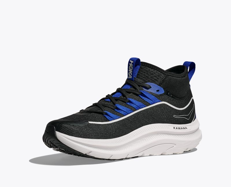 HOKA Men's Kawana Mid Shoes in Black/Ultramarine
