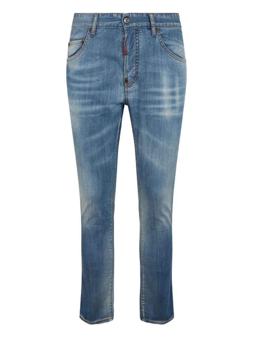 Dsquared2 - cotton denim jeans faded wash belt loop