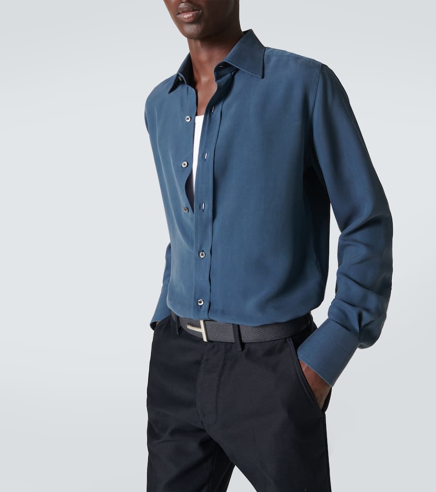 Silk twill shirt