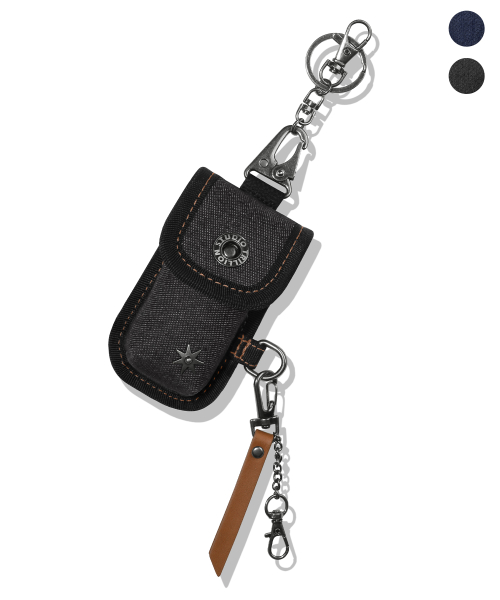 Denim Star Rivet Multi Pouch Keyring_2color