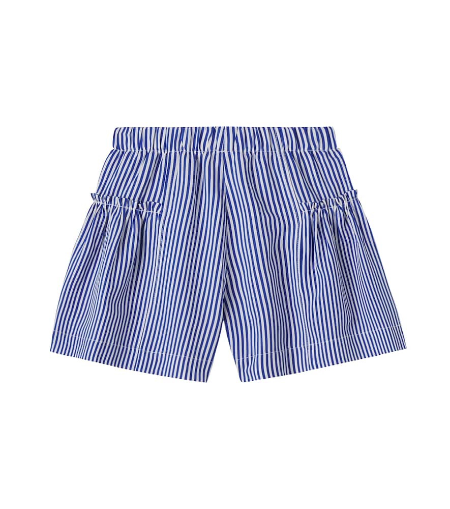 Ruffled striped shorts