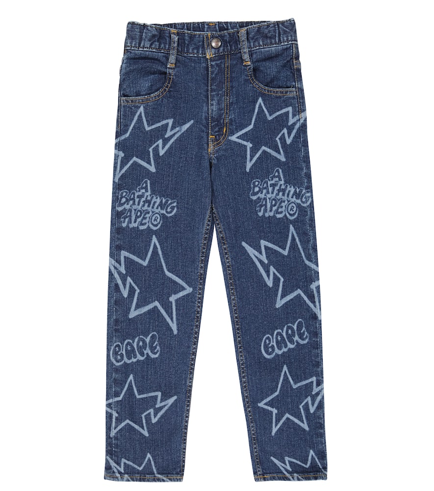 BAPE Kids Printed jeans