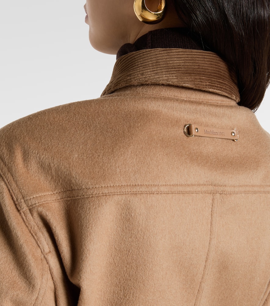 Leva belted camel hair jacket