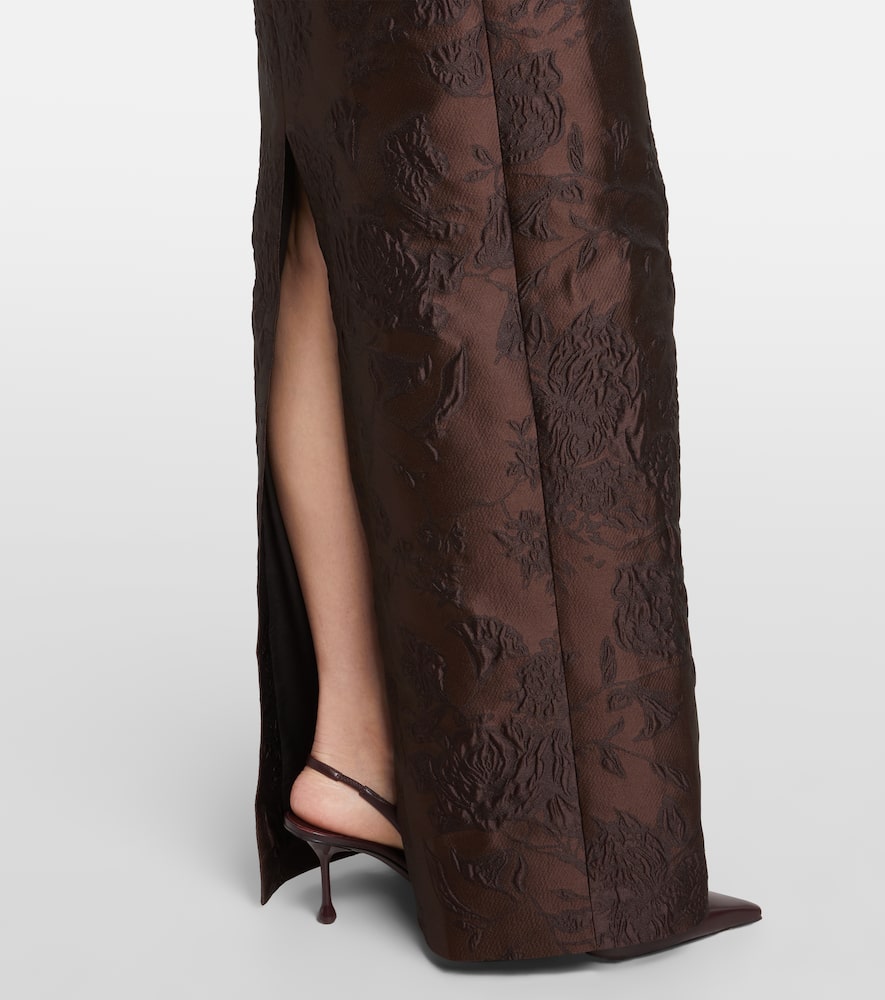 Laelia jacquard corset gown