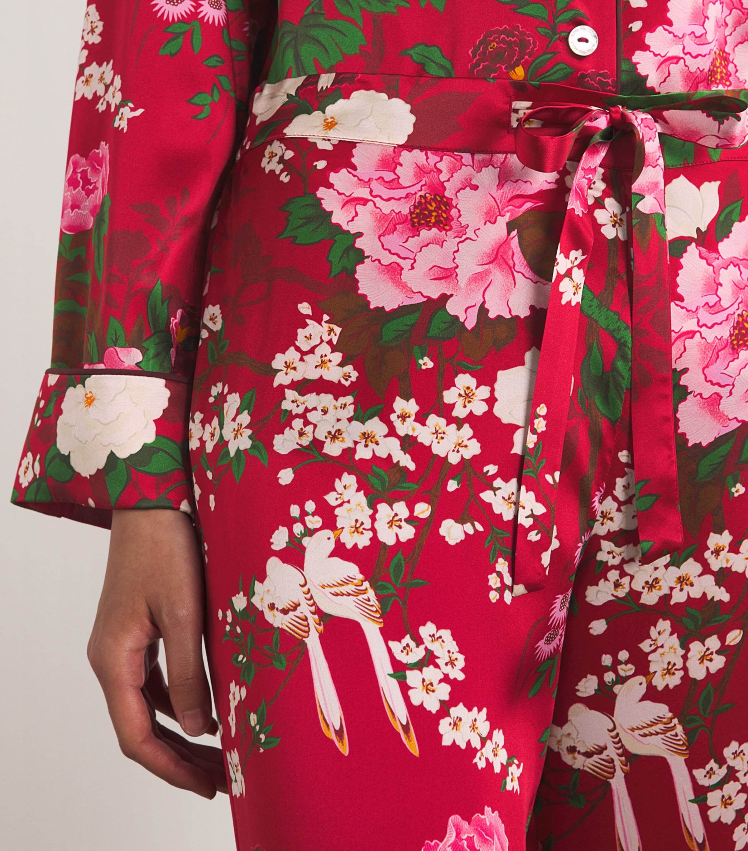 Silk Floral Print Lila Tardieu Pyjama Set