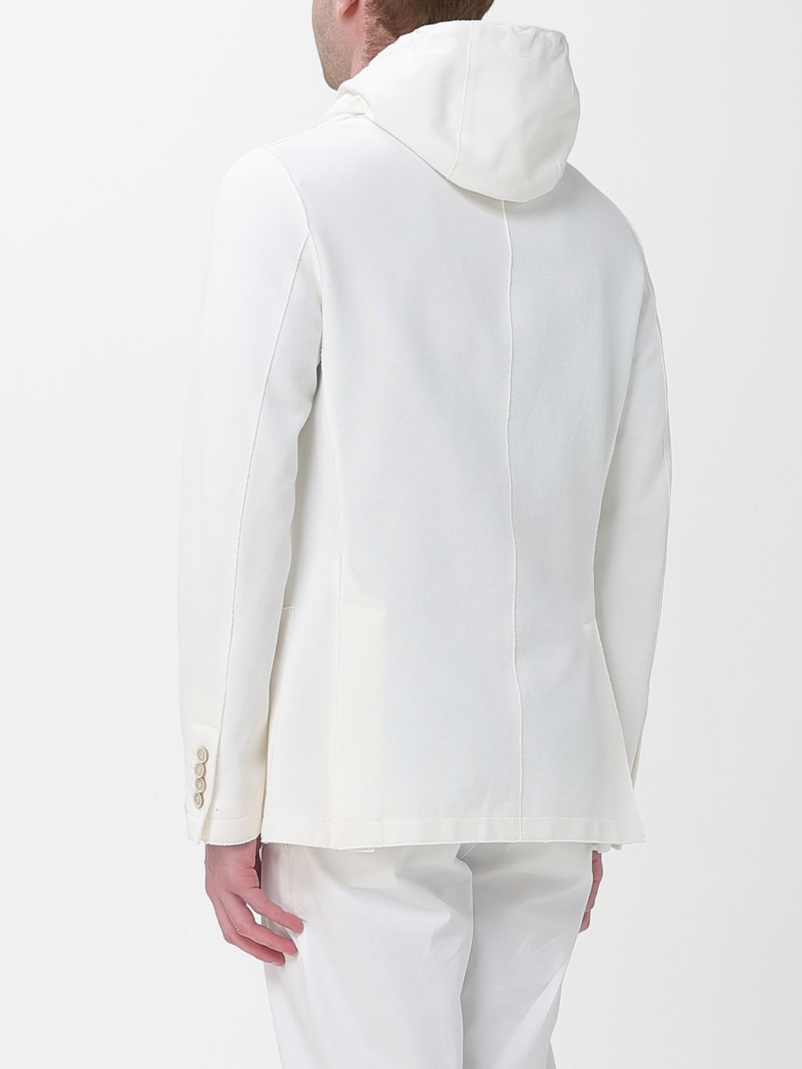 Cotton Pique Jersey Jacket & Removable Hood