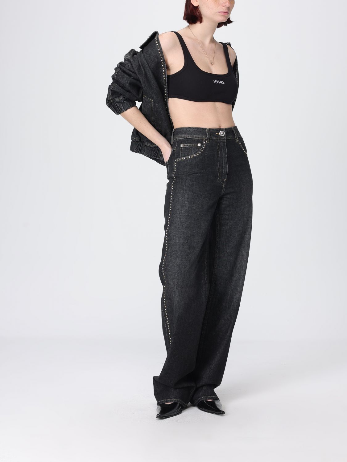 Jeans Woman color Black