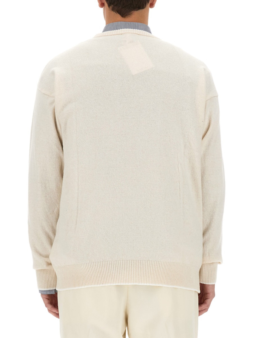 White Crew Neck Sweaters
